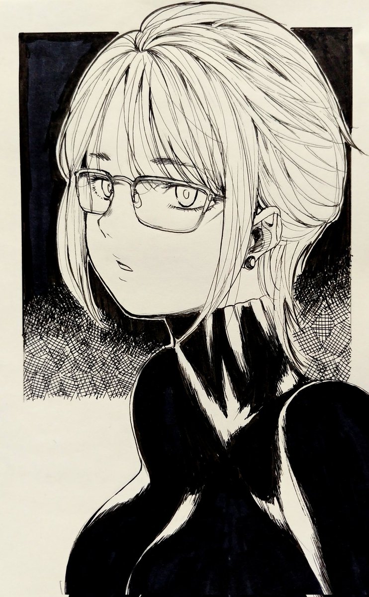 #今月描いた絵を晒そう
今月のメガネ 