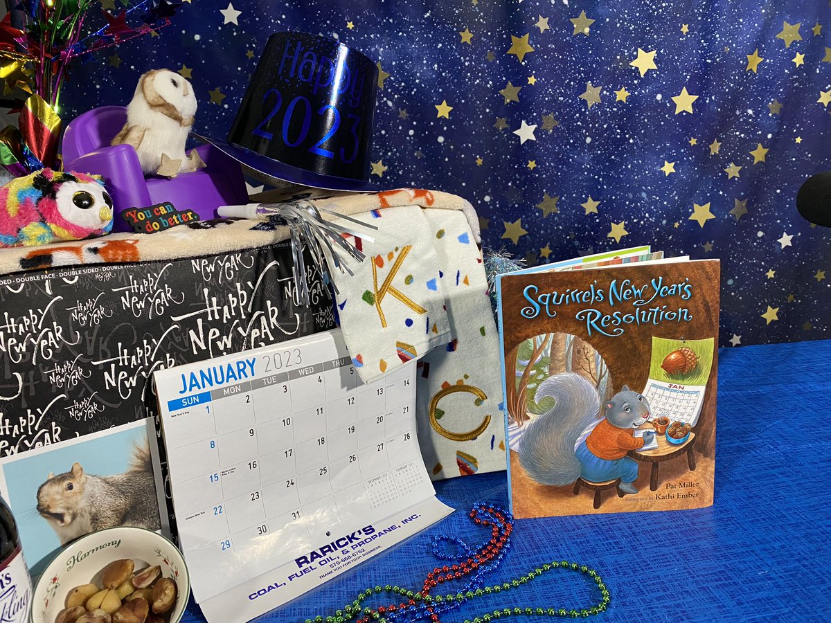 K_E_Official's tweet photo. The #NewYear is right around the corner and it’s time to start thinking of some #resolutions! Be sure to check out episode 33 of #DidYouHearMeWaving to hear #SquirrelsNewYearsResolution! #StoryTime #Reading #PatMiller #KathiEmber 

https://t.co/bNv52ObvYE https://t.co/mBtTLKZNUe