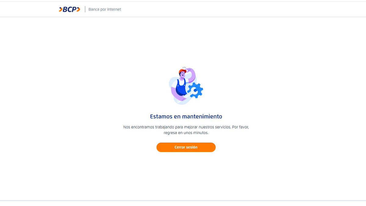 Cada vez es mas frecuente esto en las plataformas del <a href="/BCPComunica/">Banco de Crédito BCP</a>... hoy 30 de Diciembre, cuando se tiene que pagar sueldos, servicios y demás, la web y la app no funcionan... cobrando tanto en mantenimientos y comisiones no pueden tener mejores servidores?
