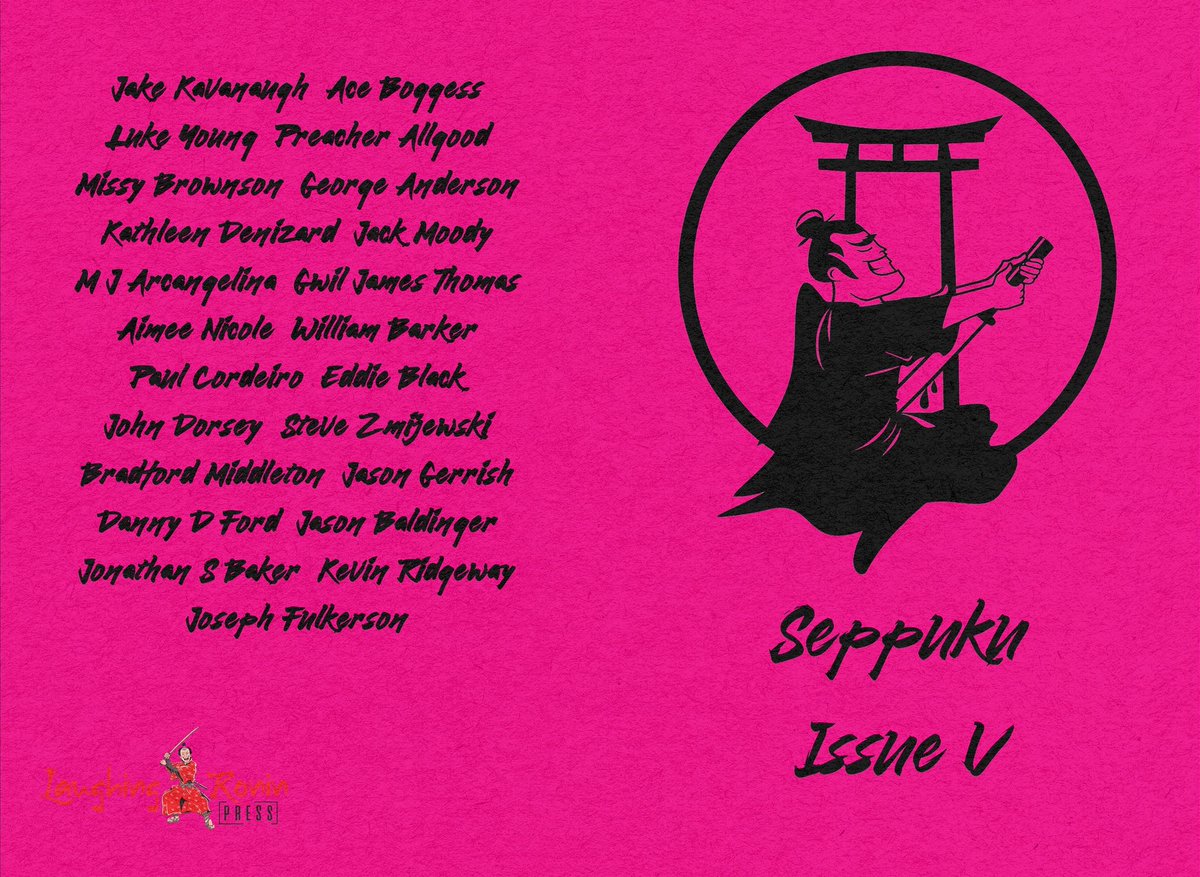 LaughingRonin's tweet photo. Seppuku Issue V is coming soon!
Meet the 23 contributors for this beefy Issue!
6"x9" | perfectbound | 85 pgs https://t.co/EhAw3NyVWz