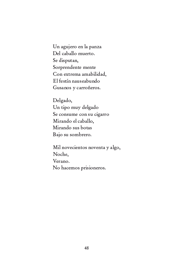 EditoraEx's tweet photo. Una página de la Editora.

"Random", uno de los poemas de "Temperamentos básicos", de Tente Garrido.

"Mil novecientos noventa y algo,
Noche,
Verano.
No hacemos prisioneros."

Novedad en la colección Geografias

@juntaex_cultura
 
#UnapaginadelaEditora https://t.co/1qM2bBxZr5