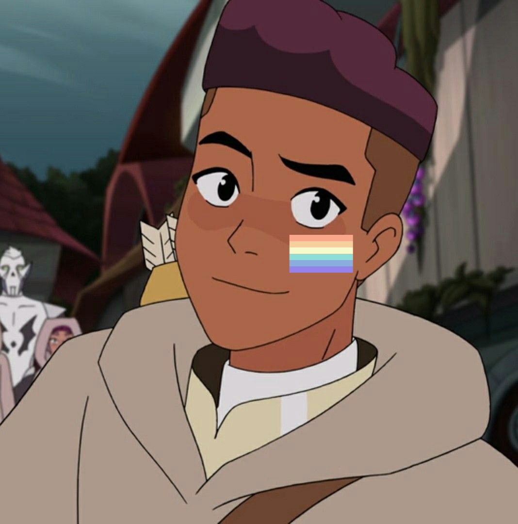 fluidfragment's tweet image. Bow from She-Ra and the Princesses of Power is genderfaunet