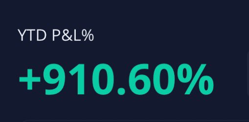 sentforglory's tweet photo. kept my head down and worked hard

my 2 acc: 
910% ytd  &amp; 11,317% ytd

appreciate everybody that has helped me in this journey!

2023 is the year to become a millionaire 

#norisknostory 🏌🏻 https://t.co/Ut5s5s1Qe6