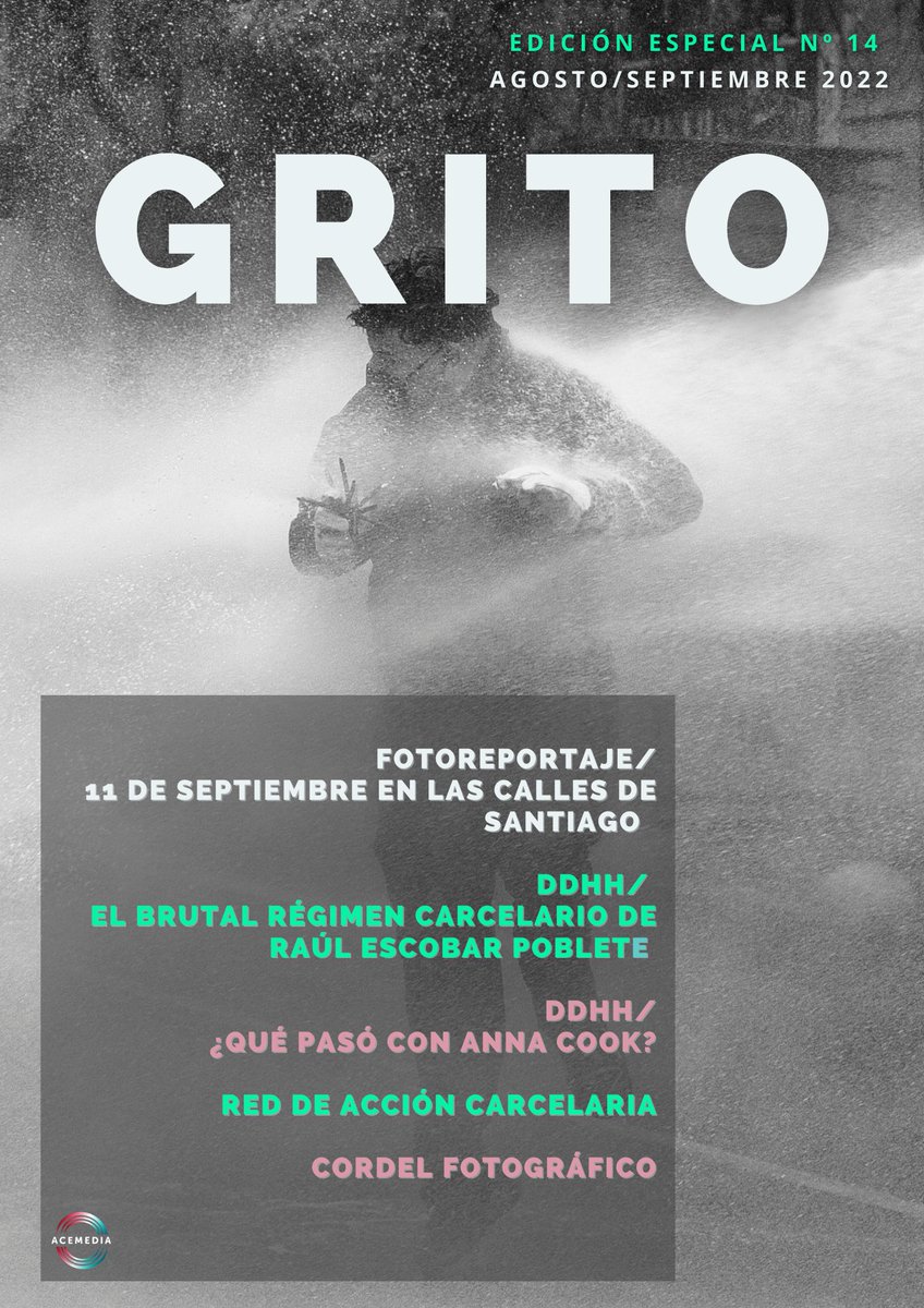 Revista_Grito's tweet photo. 🤝Equipo revista Grito 2022: @amory_diaz , María Jesús Pueller, @Carphilippe y @Maxtroika.

👉 Revista Grito es una iniciativa de @Acemedia_Chile  

#RevistaGrito #Grito #Memoria #DerechosHumanos #AcemediaComunicaciones #FelizAñoNuevo #FelizAño2023 https://t.co/C7ko80GBPn