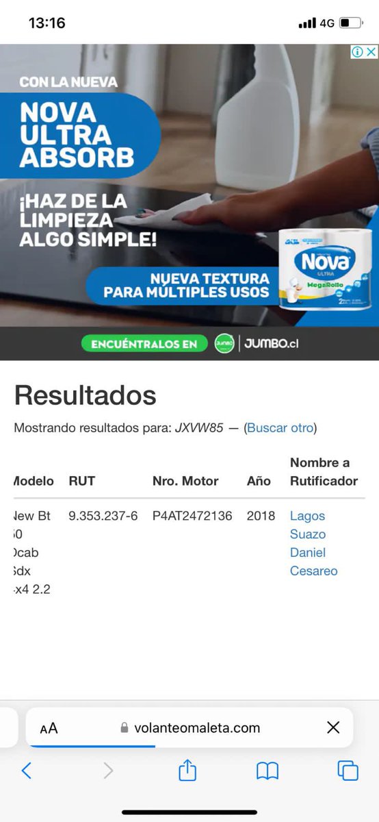 Este concha de su madre chocó a mi hija en estacionamiento de #MallPlazaEgaña, le dijo…”estaciónenos afuera y vemos los daños….” Y wueon arranco, le alcanzo a sacar foto a al auto y patente….favor RT!! Gracias!!
