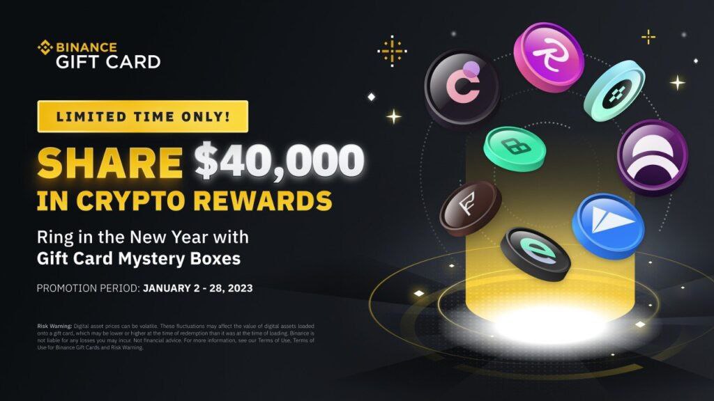 🪂 Airdrop: Binance Gift Card 
🎁 Prize Pool: $40,000
👥 Referral: N/A
🏆 Winners: For all
📅 End Date: 28 January, 2022
⏳ Distribution Date: TBA

☑️ Airdrop Link: bit.ly/3G8yXg7