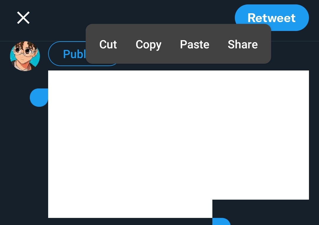 Creatormigraine's tweet photo. Wtf is this white bar that appears when I highlight something #ZombieTwitter https://t.co/DdBwa6ogZS