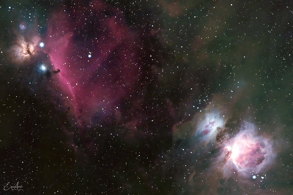 evanamos's tweet photo. Horse Head Nebula &amp; Orion
#nebula #arizona #horsehead #orion #nikon #z6  #zcreator #stars #astrophotography https://t.co/LZWLzK0ibx