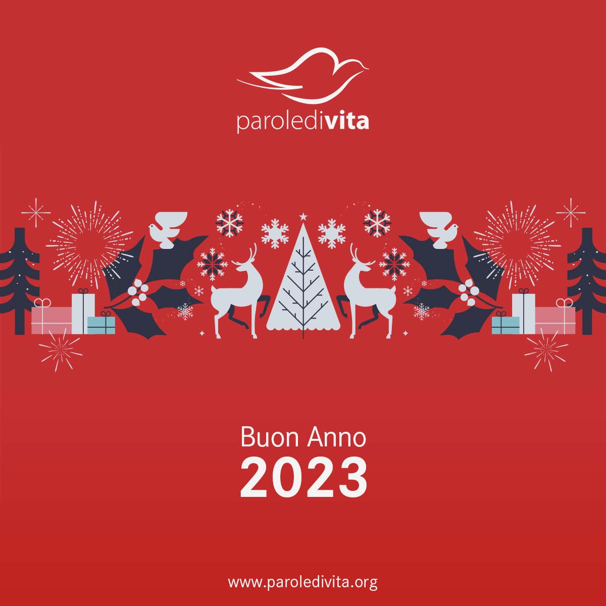 paroledivita's tweet photo. Caro/a amico/a, il nostro più grande desiderio è edificarti attraverso una scelta di programmi di valore spirituale. 

Con l’aiuto del Signore, anche nel 2023 continueremo a parlarti con “Parole di Vita”.

Buon e benedetto 2023 dallo staff del tuo canale cristiano Parole di Vita. https://t.co/BgpU5DdoRI