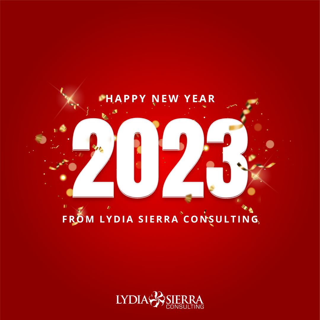 ConsultingLydia's tweet photo. From All of Us at Lydia Sierra Consulting, we wish you a happy new year full of confident hope, joy and peace.

#happynewyear #2023 #nonprofits #proposalwriting #nonprofitmanagement #funddevelopment #success #growth #hope #joy #peace https://t.co/RskEU7ZD3C