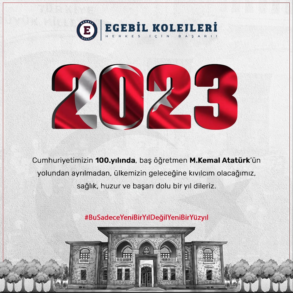 Bu sadece yeni bir yıl değil, yeni bir yüzyıl. Mutlu yıllar!

#BuSadeceYeniBirYılDeğilYeniBirYüzyıl