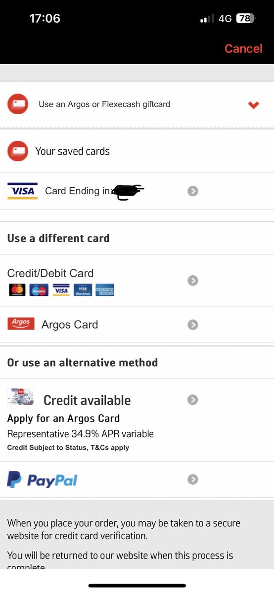 MazzJaverick's tweet photo. @ArgosHelpers Hiya. I’m trying to place an order via the app, but don’t seem to be able to pay with my Nectar points. My card is linked to my account, but just no option to pay with the points. Am I looking in the wrong place?! Thanks ☺️ https://t.co/9FQgyfpxN4