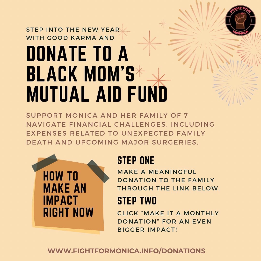 FightForMonica's tweet photo. END YOUR YEAR WITH A DONATION  🎁

The past couple of weeks have confirmed what Malcolm X said: “The most unprotected person in America is the Black woman.” 

For those who have stuck around, who continue to fight for Monica with us, thank you.

#protectblackwomen https://t.co/4wkHxrs2V2