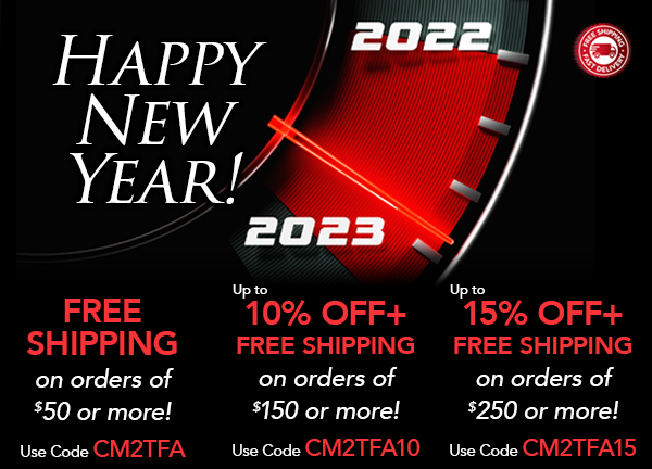 TopFlightAuto1's tweet photo. Save Up To 15% OFF+ FREE Shipping!!π Welcome to 2023! Start the New Year Off Right with Savings! https://t.co/WeJ07Iup5a has an industry-leading inventory of Mustang Parts, Interiors, Wheels & Accessories & more! Offers expire 1/5/23.
#Ford #FordParts #MustangParts #MustangResto https://t.co/thZaoWfZWw