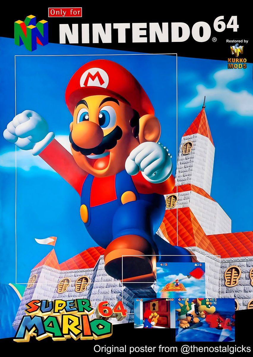 Super Mario 64 25th Year Edition Poster