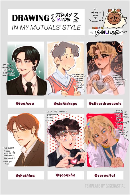 i drew some of skz in my moots styles !!! 💗

#straykidsfanart 
