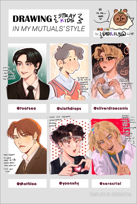 i drew some of skz in my moots styles !!! 💗

#straykidsfanart 