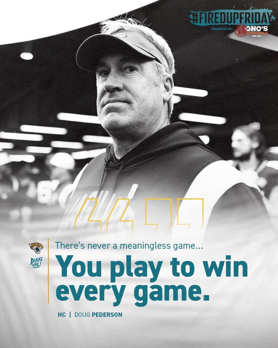 Tell ‘‘em Doug !!! #DUUUVAL #DTWD #THATSMYCOACH #ITWASALWAYSTHEJAGS