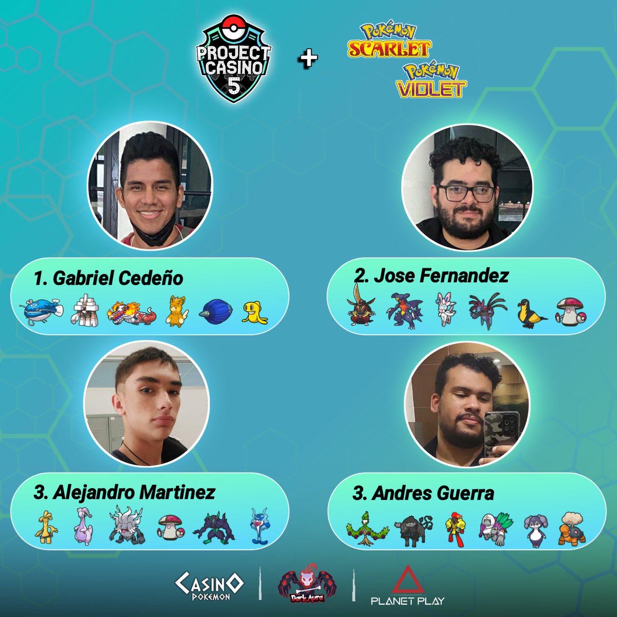 🥳 Muchas felicidades a todos los participantes que asistieron presencialmente al evento Project Casino #5! #Pokemon