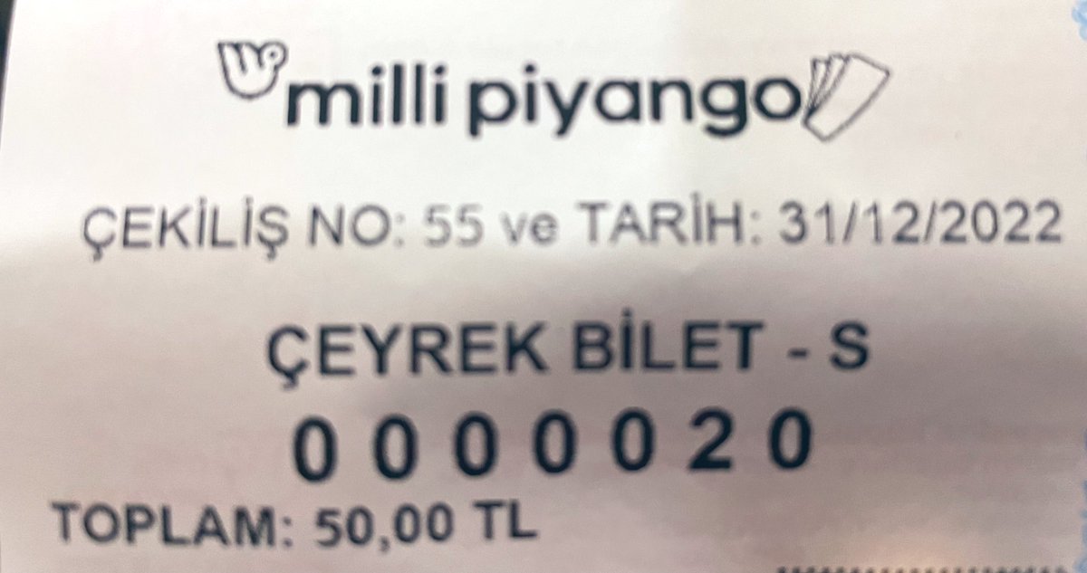 Az önce tekelde bir vatandaşın aldığı bilet nosu , makinenin verdiği numara . 30 dakikadır gülüyoruz 😂😂