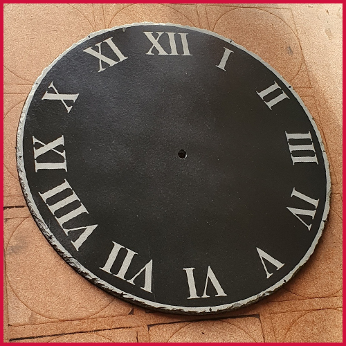 KenMidgleyCraft's tweet photo. Finally completed the clocks.  Centres can be personalised and choice of normal or Roman numerals. These are 30cmx30cm circular slate clocks - again either message me or head over to the website https://t.co/pXmYTCfRlt https://t.co/FVSLnokcCY