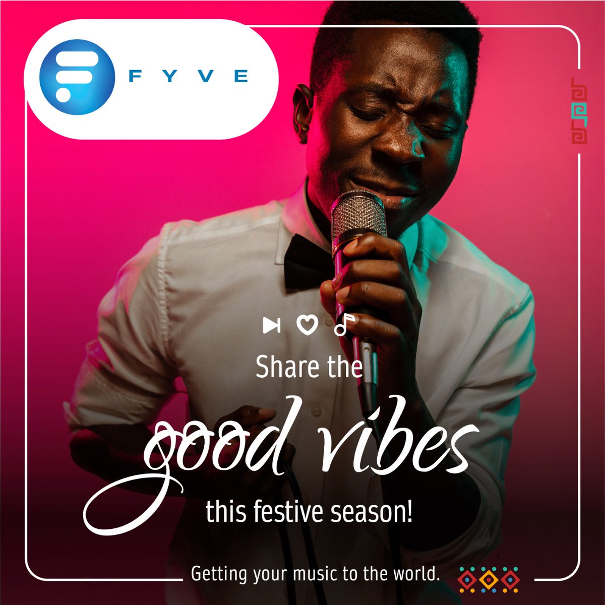 fyveworld's tweet photo. With https://t.co/84uv2N2J0K you can share your music all across the globe and bring some holiday cheer. All you have to do to is download the FYVE app and upload your tunes. https://t.co/5QksXfSVsE
