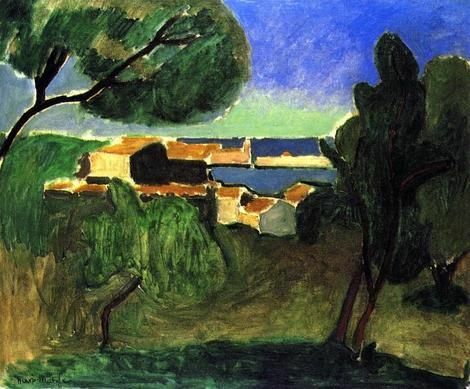 Landscape at Collioure III, 1907 #henrimatisse #matisse wikiart.org/en/henri-matis…