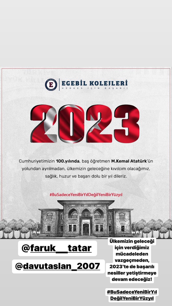 Sayn5Saadet's tweet photo. 🇹🇷🇹🇷Tabiki sağlık , huzur , başarı ama tarihe tanıklık yapan bizim kuşak..
Cumhuriyet öğretmenleri bizler Cumhuriyetin 100. Yılında başta Atatürk’ün,silah arkadaşlarının şehitlerimizin,gazilerimizin..bize emanet ettiği bu ülkeyi üzerine koyarak geliştirecek ve yaşatacağız🇹🇷🇹🇷 https://t.co/SFy9fnD408