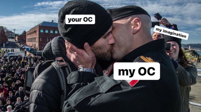 DivineParahdox's tweet photo. What if you had an oc and I had an oc, and we made them kiss https://t.co/jzz7E64UdC