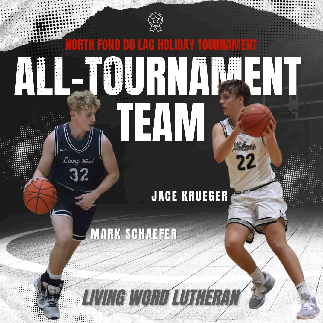 Congratulations to Seniors Mark Schaefer and Jace Krueger for being named to the NFDL Holiday Tournament all-tourney team! 

<a href="/WisBBYearbook/">Mark Miller</a> <a href="/PrepHoops_WI/">Prep Hoops Wisconsin</a> 
#wisbb
