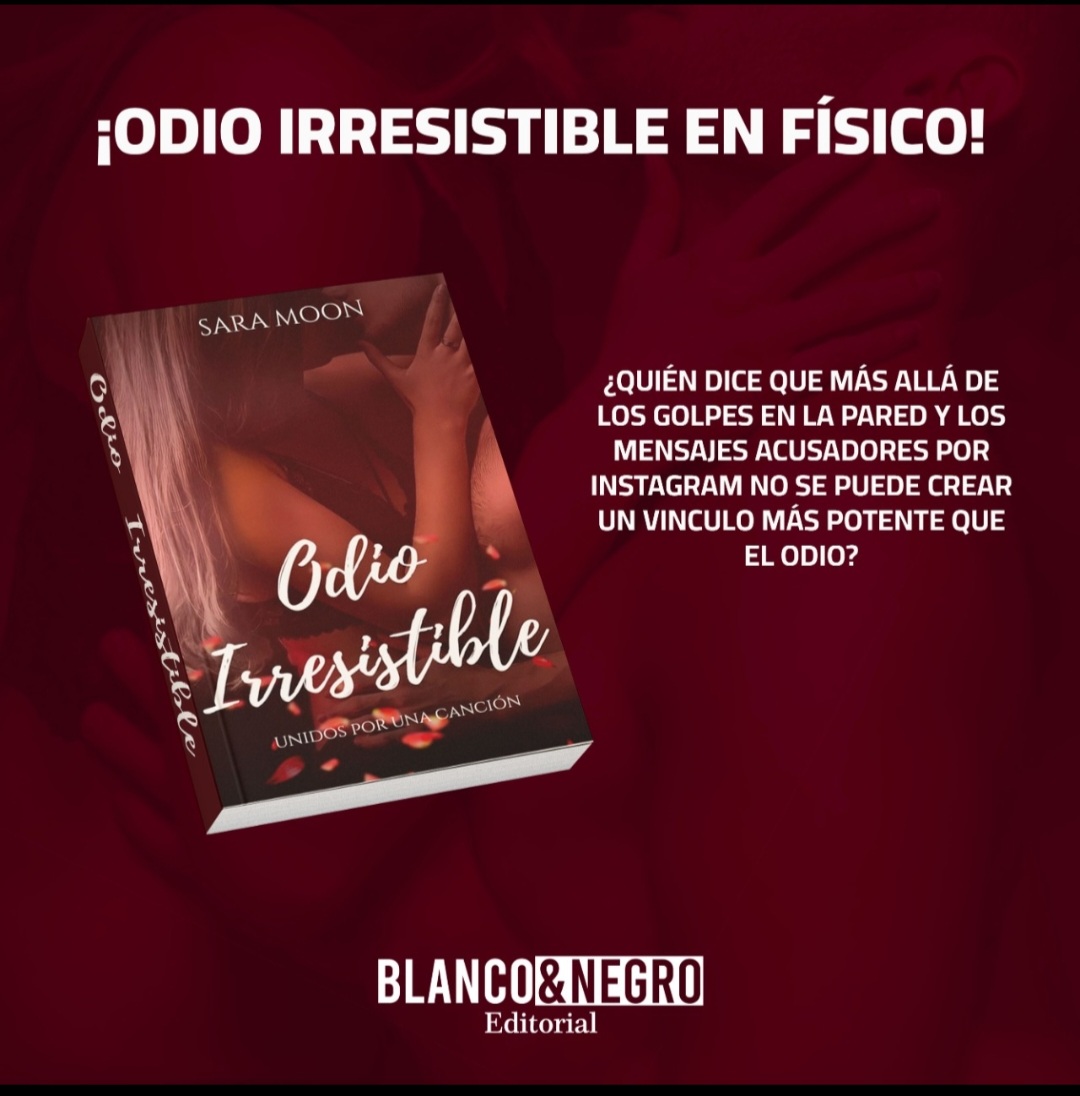 EditorialByN's tweet photo. Y lo que todos estaban esperando, ya está acá:⁣
 #OIEnFísico

Bienvenidos sean todos los lectores de #OdioIrresistible a Blanco y negro editorial porque fueron ustedes los que hicieron posible este lanzamiento.⁣
La fecha de publicación será anunciada próximamente.⁣

⁣ https://t.co/fc4TEVoHTA