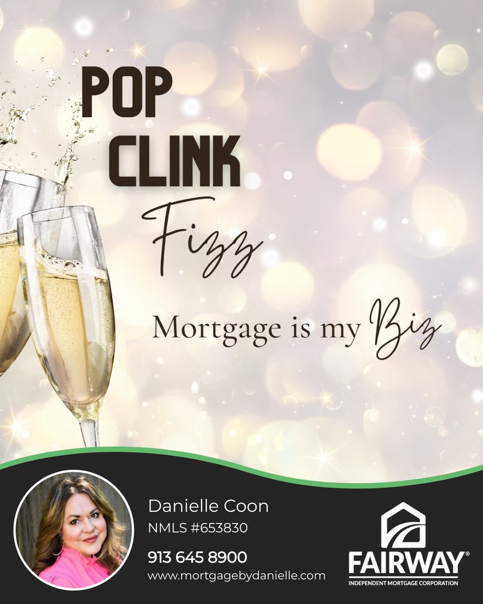daniellecoonkc's tweet photo. When you’re looking for a New Home in the New Year, don’t forget mortgage is my Biz! 🍾🥂

#mortgagebydanielle #popclinkfizz #newyeargoals #newhome #mortgageprofessional #mortgage #homebuyer #lendingagent https://t.co/Ch9T4ky13G