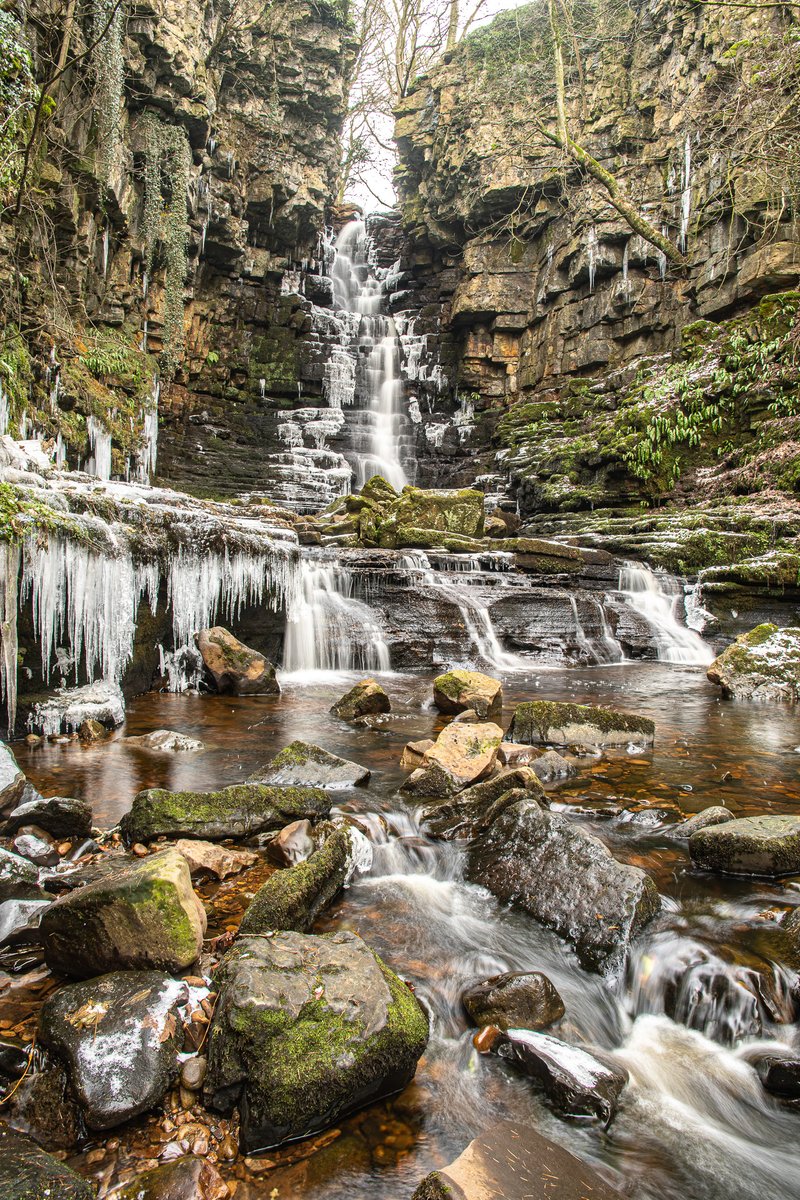 Mill Gill in Wensleydale, on a cold day