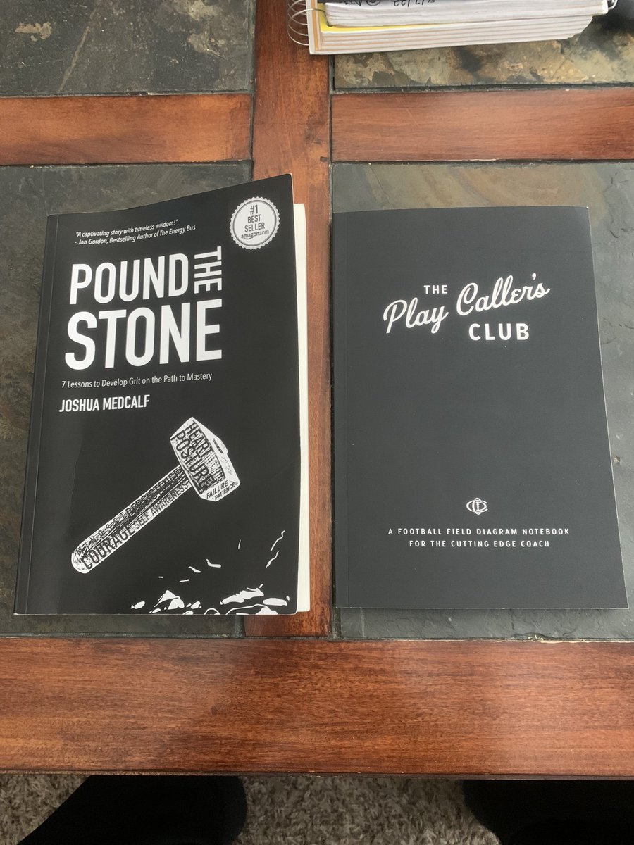 PuebloEast_FB's tweet photo. I am excited to read the one on the left and fill up the one on the right during this amazing weekend of football! Thanks @JoshuaMedcalf &amp; @CoachDanCasey for the incredible resources!!!
#PTS #playcallersclub #eastside https://t.co/DE2yXRW53f