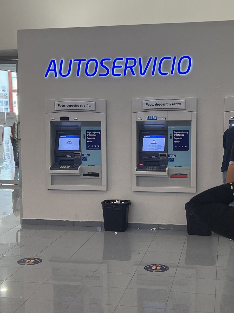 JaysonTatis's tweet photo. @Popularatulado deben mandar hacer un levantamiento a la plaza 360 ya que 2 de 3 cajeros están fuera de servicio, no afecten la experiencia del cliente https://t.co/s9yPmc3IG7
