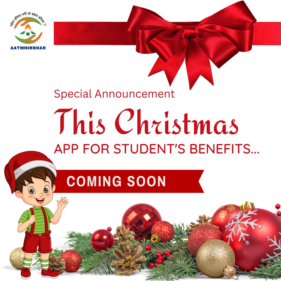 stepoutlab's tweet photo. Christmas ANNOUNCEMENT !!! 

#aatmnirbhar #aatmnirbharstudent #merrychristmas🎄 #newyear  #2023willbebetter #christmas #Merry #santa #gifts #inspirationaltudentsuccess
#newapp #aaplaunch #chrstmasoffer  #thischrsitmas 
#motivationalquotes #trending #trendy #trendingnow
#success https://t.co/xXrE5hwFlu