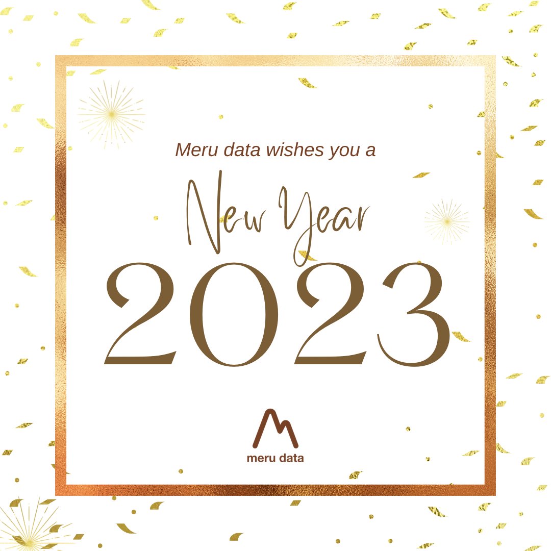 merudata's tweet image. Happy New Year! #2023 #merudata