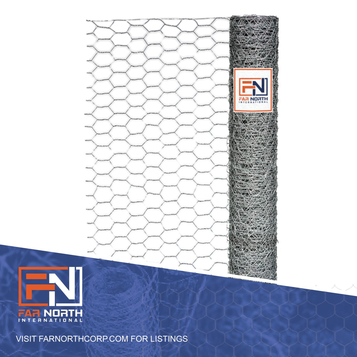 FarNorth_Inter's tweet photo. End the year off right with our Hex Netting 20 Gauge in a variety of sizes!  Visit our website to view more.

https://t.co/Hahz0sH7si
#FarNorthInternational #WireMesh #WeldedWire #Wire #HexNetting https://t.co/PWSMVk9YiI
