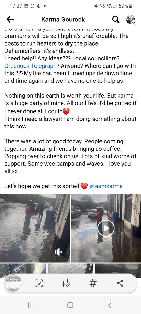 SparklyLou75's tweet photo. @Daily_Record @greenocktele @ScottishSun @BBCScotlandNews THIS IS SHOCKING 😡😡😡😡 @KarmaGourock trying to keep their thriving local business going in these conditions is shameful. Someone needs to take responsibility and do something https://t.co/eCEpDC4E27
