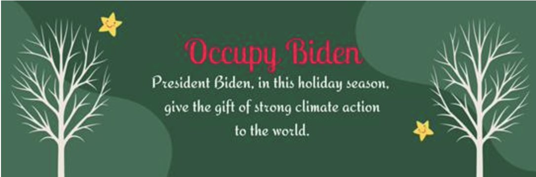 GreenNewDealVA's tweet photo. 🚨#OccupyBiden is going back this New Year's Eve asking .@POTUS to declare a #ClimateEmergency 

Sat Dec 31 2pm - 12 am Jan 1
909 Centre Rd, Wilmington, DE, 5 pm march with
.@OccupyBiden .@BXEAction and .@ThirdActVa 

🔗more info: https://t.co/cWXn0X8eKi https://t.co/H4WZ8YTdzg