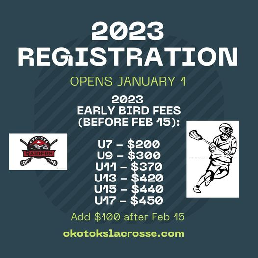 The 2023 season is coming up fast. Registration will open on January 1!