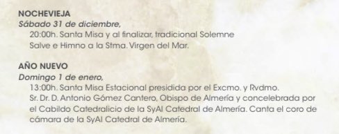 HdadVirgenMar's tweet image. AGENDA | Los almerienses despedimos el año y comenzamos el próximo junto a nuestra Patrona, la Stma. Virgen del Mar.

Consulta los horarios de la tradicionales celebraciones de fin y año nuevo en el Santuario. ⤵️