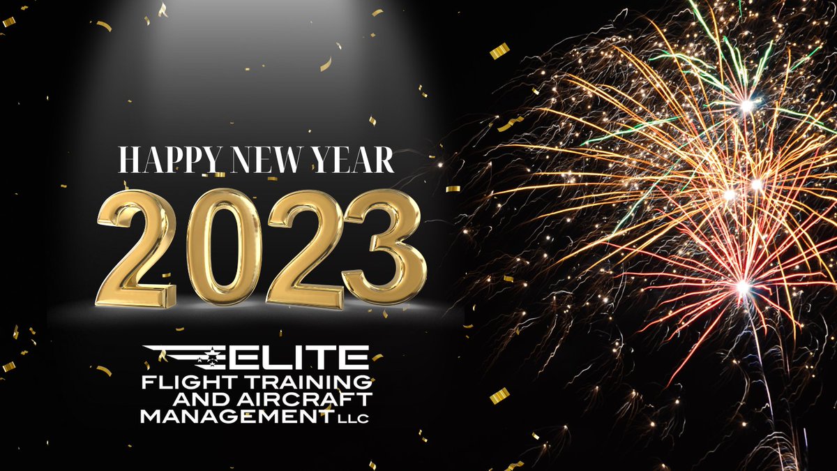 EliteFlightTr's tweet photo. One more year down!  Happy New Year to all our friends and fans!  We couldn't have asked for a better 2022 and look forward to seeing you in 2023!  Cheers! https://t.co/Tgdu8zXyIW