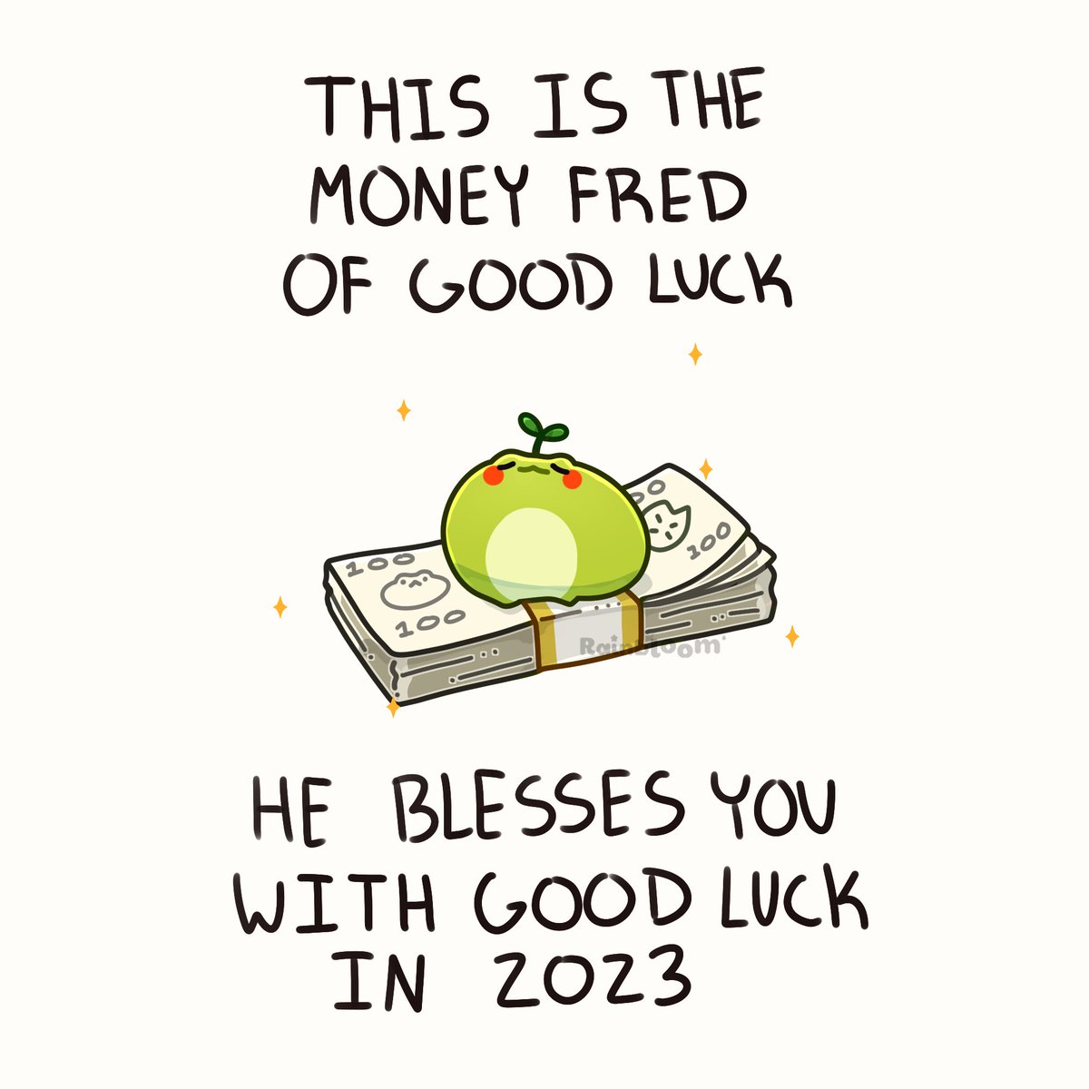 Here’s to a good froggy new year
✨ 🐸 ✨ 💵 ✨