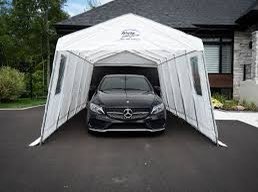 Question for U.S. Twitter: Are temporary winter car shelters a primarily Canadian thing?