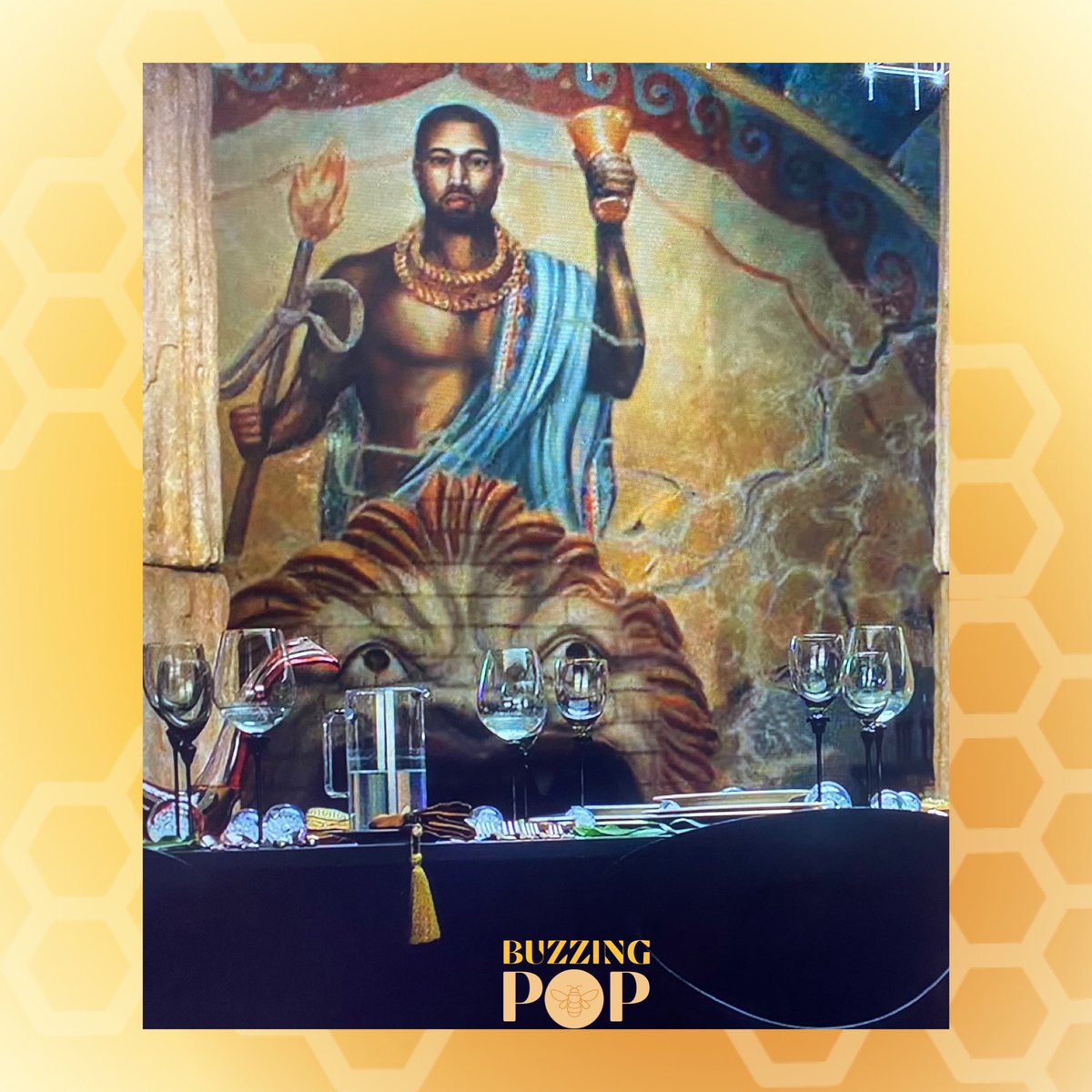 Buzzing Pop on Twitter "A mural of Kanye West as a prophet was spotted