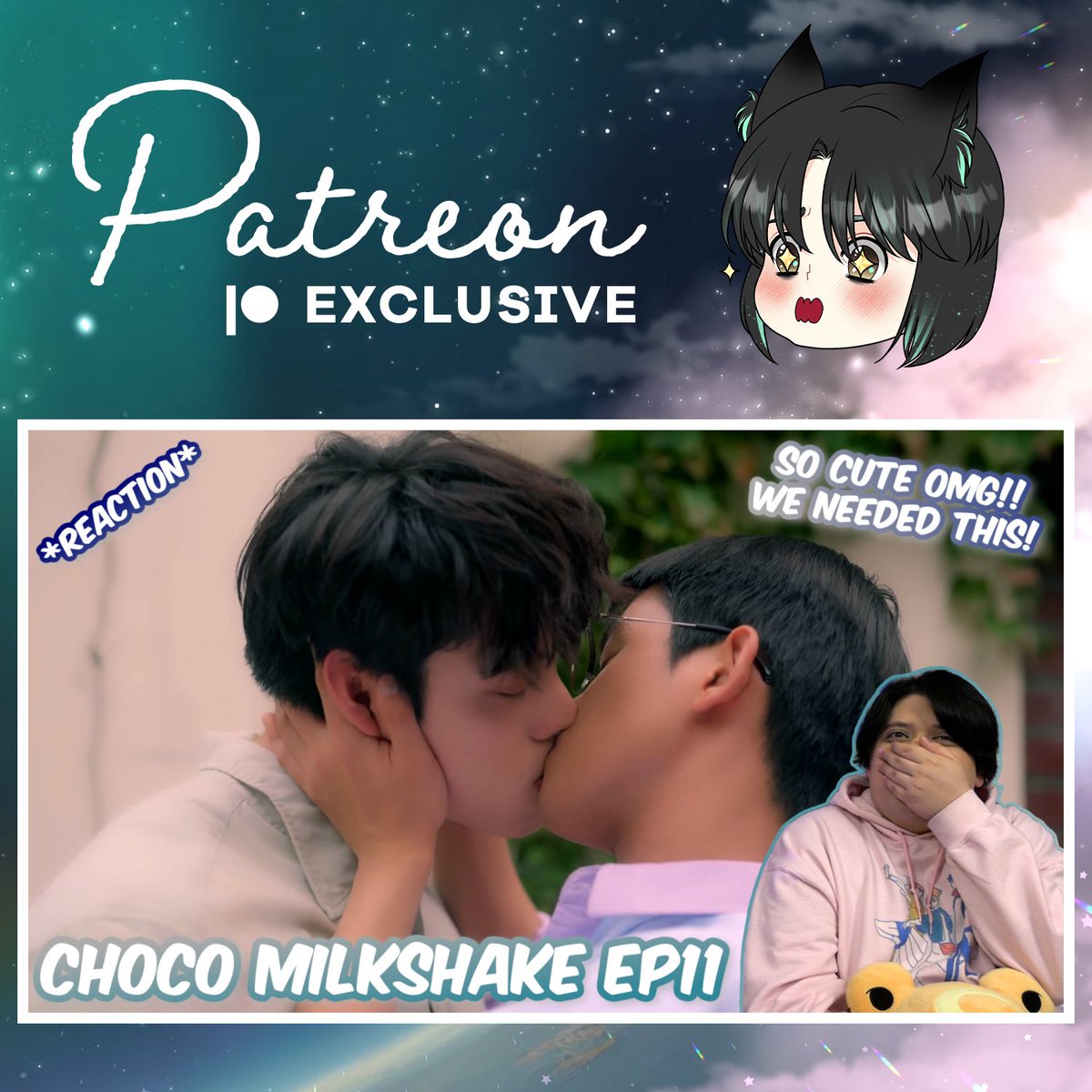 AlyxzanderRae's tweet photo. #ChocoMilkShakeEP11 full Reaction is now available on Patreon! Really liked this last ep! 

Patreon link: https://t.co/LmnvTTLDv0 https://t.co/yfwSJe5Flg
