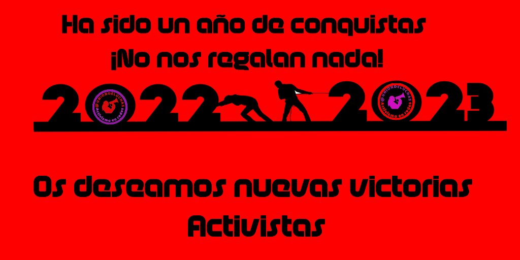 ¡ Feliz 2023 
a la clase trabajadora
activistas y fusilables !
¡Próspera resistencia
unidad y lucha !
