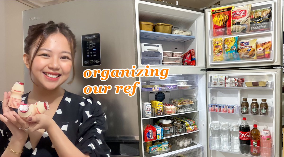 FayeBalbacal's tweet photo. ORGANIZING OUR FRIDGE (restocking) 
watch here: https://t.co/8nMT5SYVMd https://t.co/H44hK1R8a1