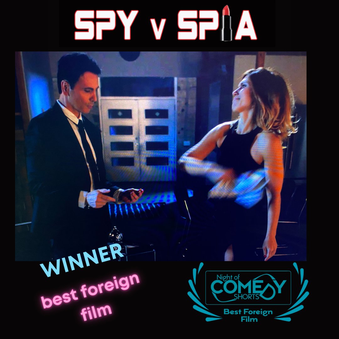 SpyVSpia's tweet photo. We won! Best Foreign Picture :)

@carlocarere 

#romcom
#spyseries https://t.co/XPLPArb2kN